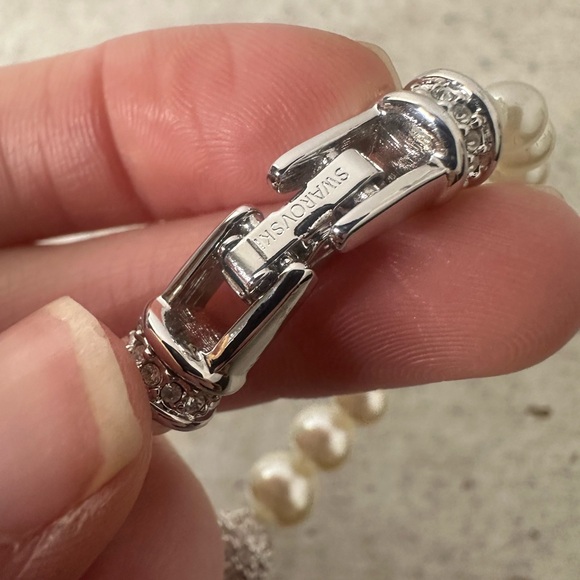 Vintage Swarovski Elegant Wedding White Rhinestone Bracelet